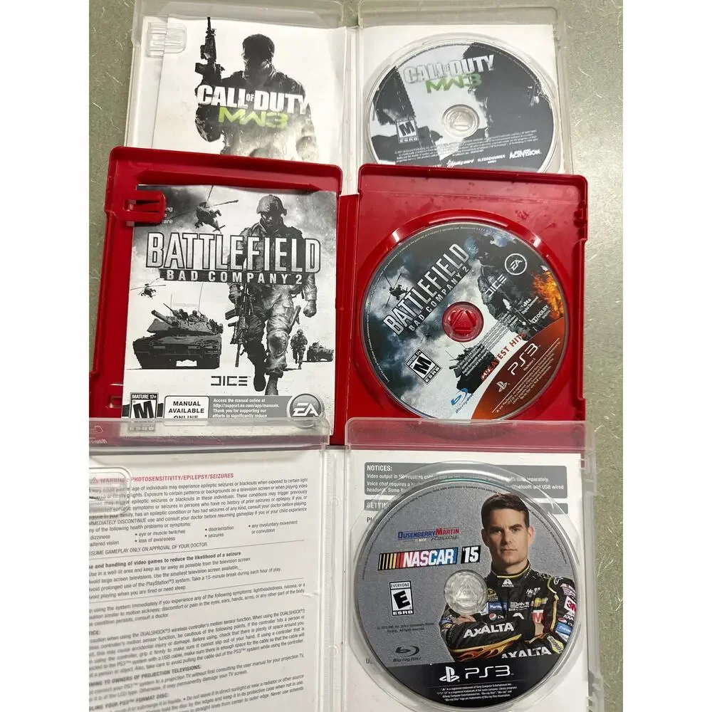 PlayStation 3 PS3 Game Lot – Call of Duty MW3, Battlefield Bad Company 2, NASCAR